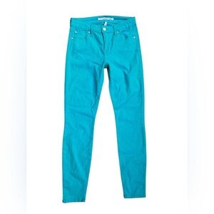 Celebrity Pink Mid Rise Ankle Skinny Vibrant Blue Women's Jeans sz 1/25 euc, 016